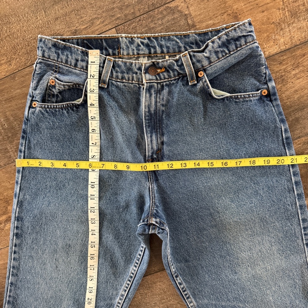 💖 Vintage Levi's 962 Orange Tab High Waist Jeans, Size 13 Jr. S - Picture 14 of 16
